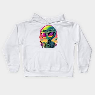 The Aliens Are Here! Kids Hoodie